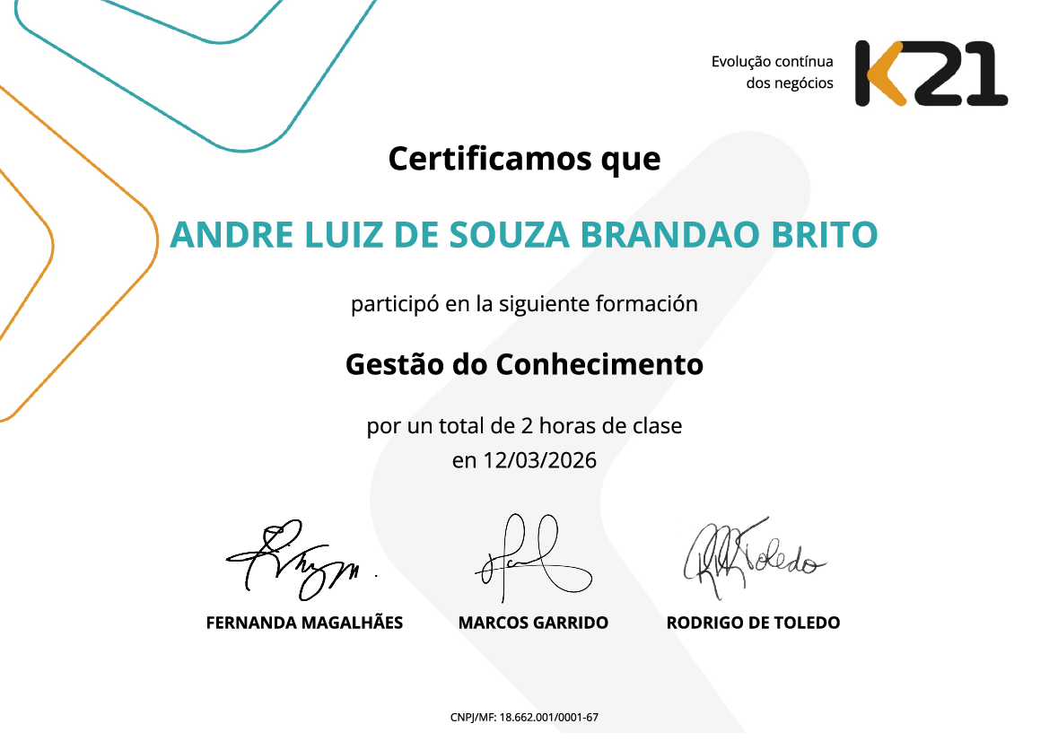 Certificado K21
